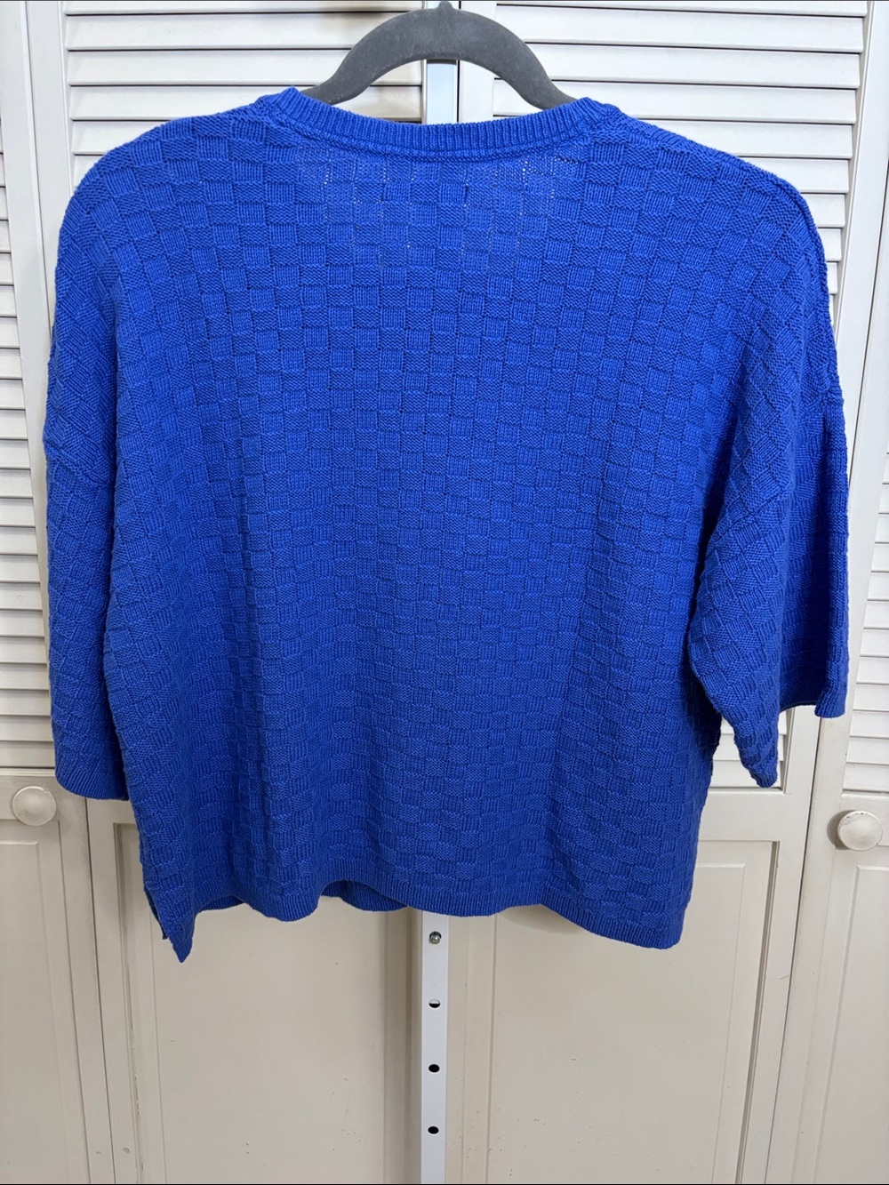 Gudrun Sjoden Royal Blue Textured Button-Front Cardigan XL - Picture 5 of 11